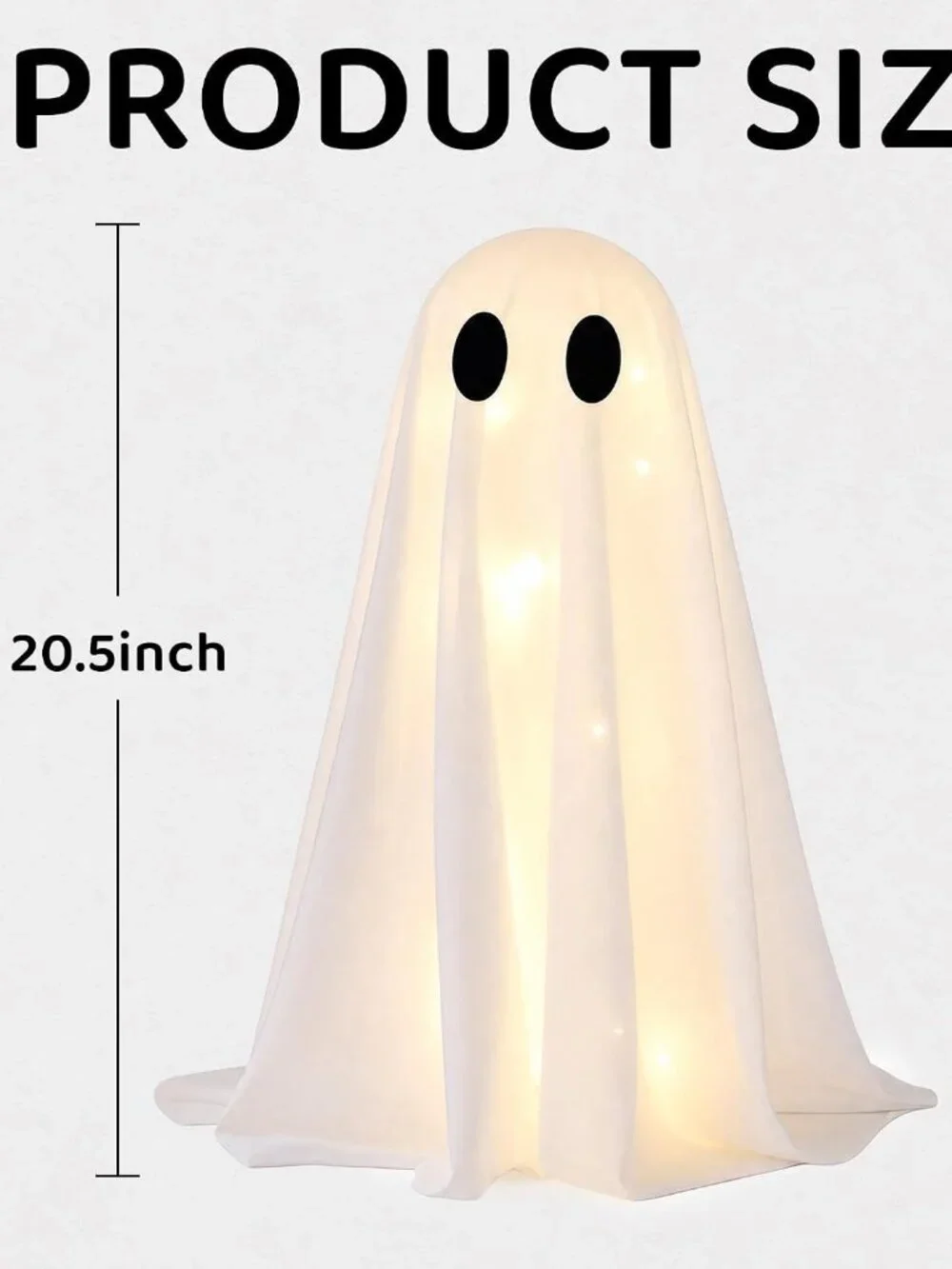 Halloween 2 Packs Spooky Light Up Ghosts with Lights